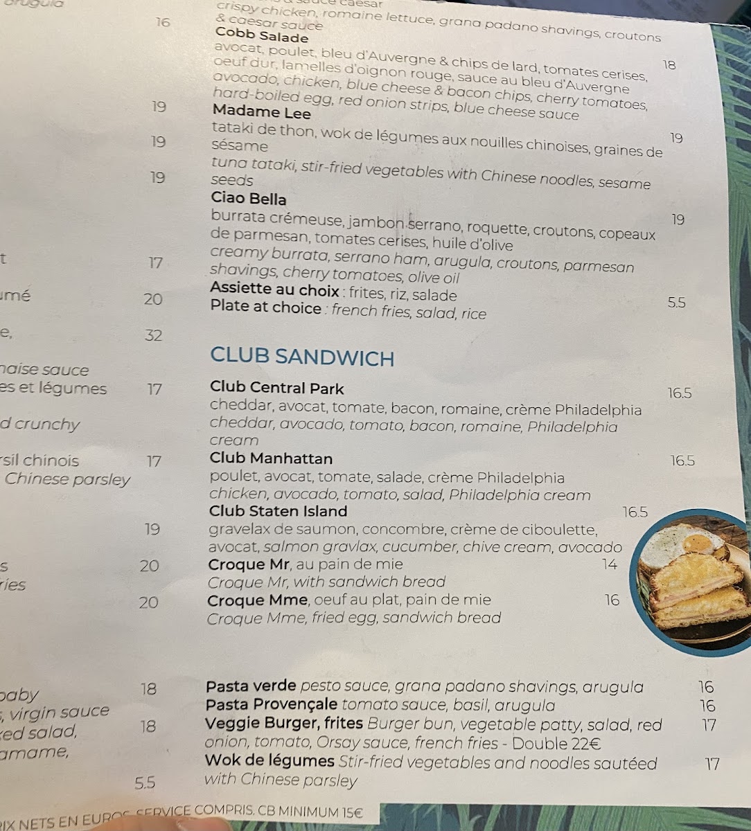 Café d’Orsay Photo Menu 8
