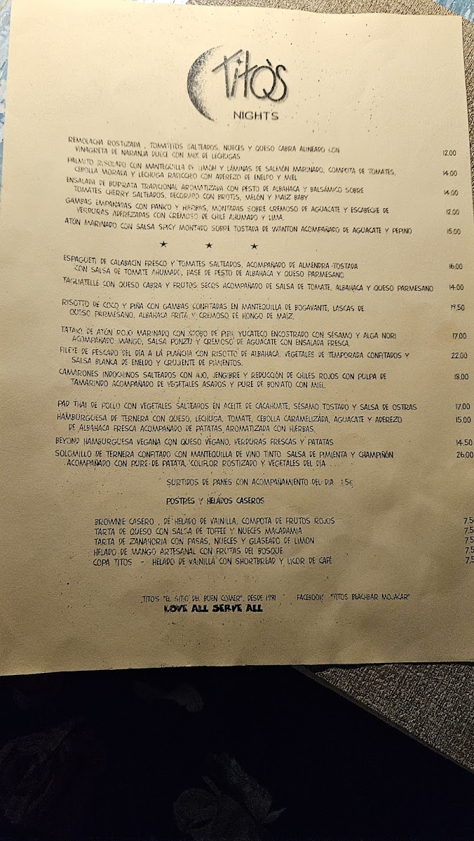 Tito's Beach Bar Photo Menu 3