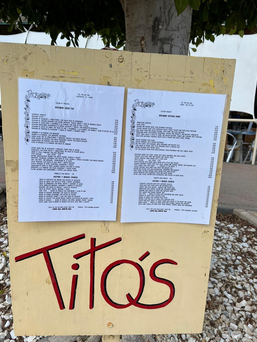Tito's Beach Bar Photo Menu 6