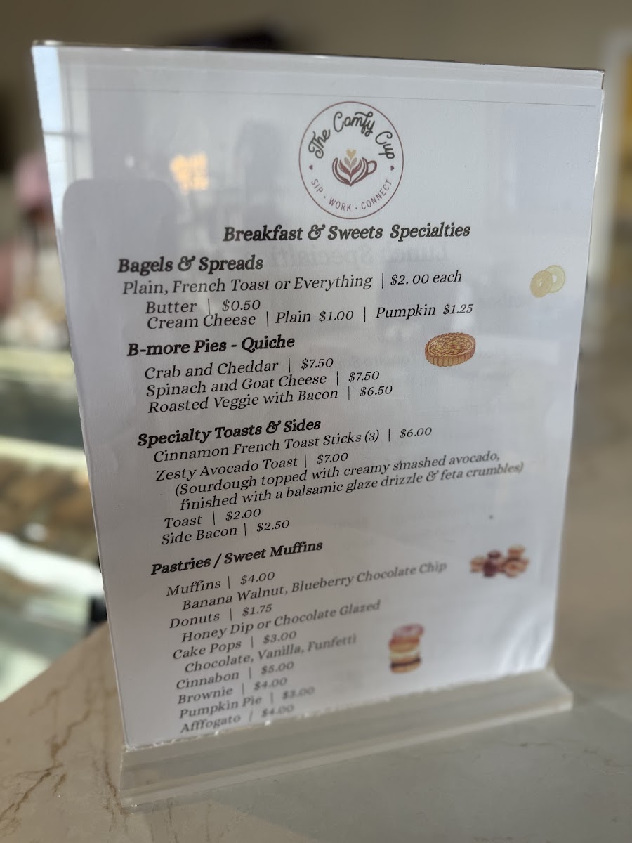 The Comfy Cup Photo Menu 3