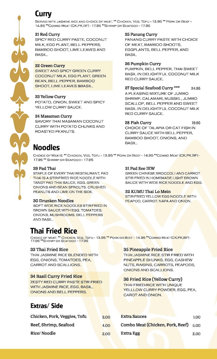 Kumu Thai South Photo Menu 2
