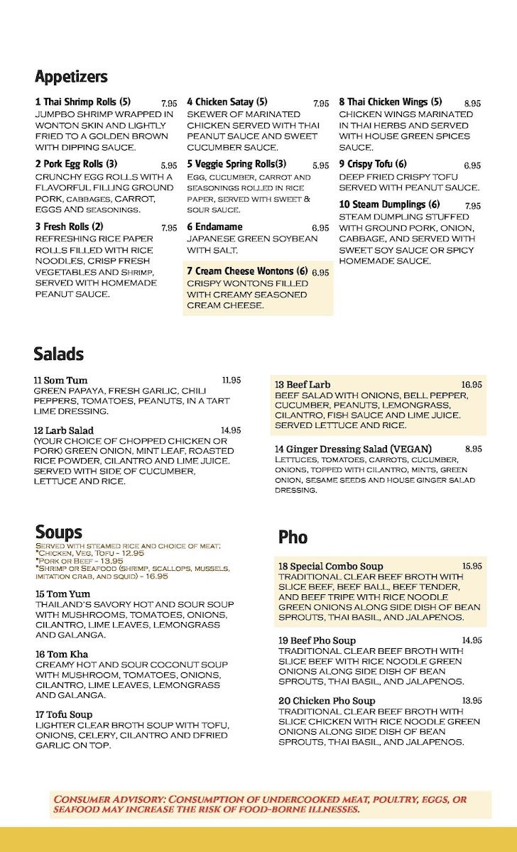 Kumu Thai South Photo Menu 3