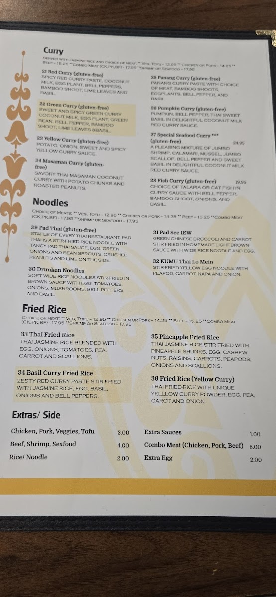 Kumu Thai South Photo Menu 4