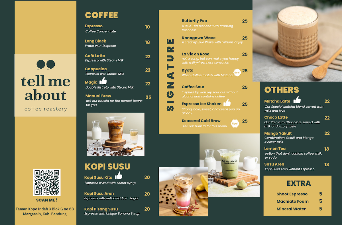 Tell Me About Coffee & Roastery Photo Menu 1