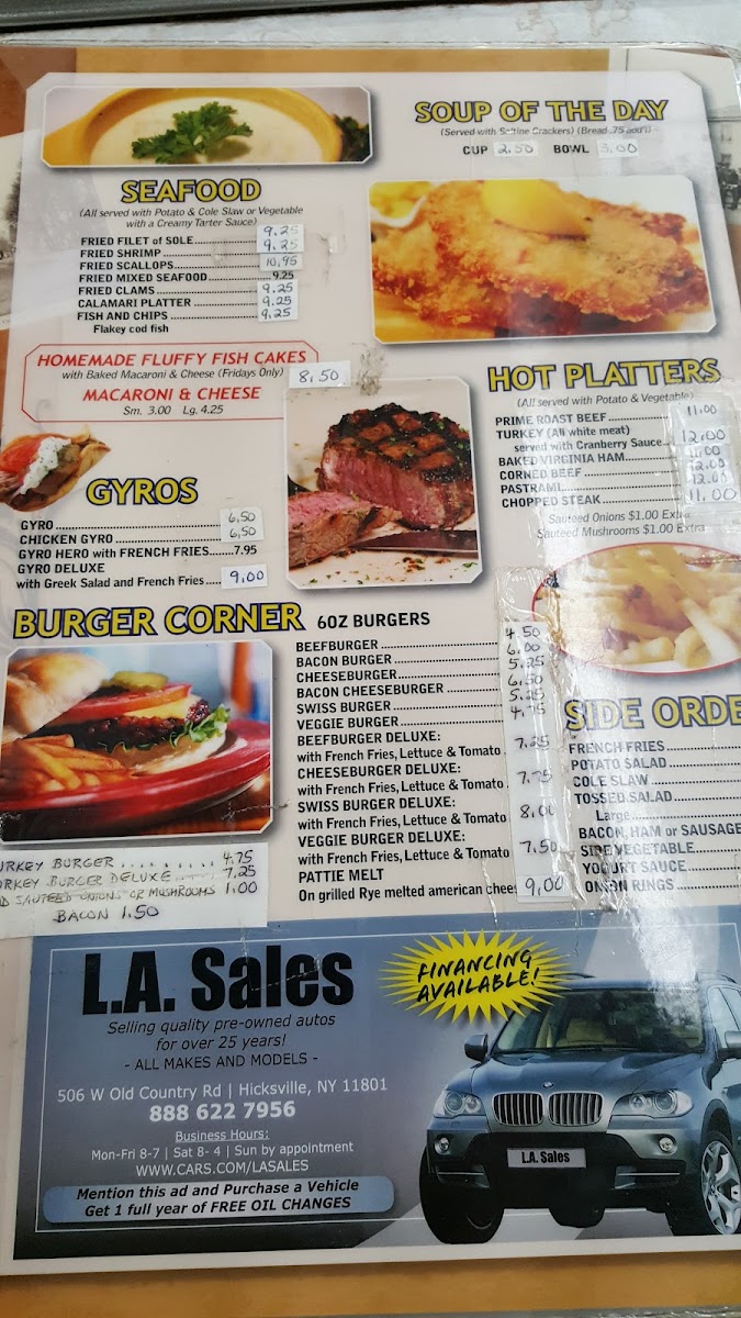Hicksville Sweet Shop Photo Menu 2
