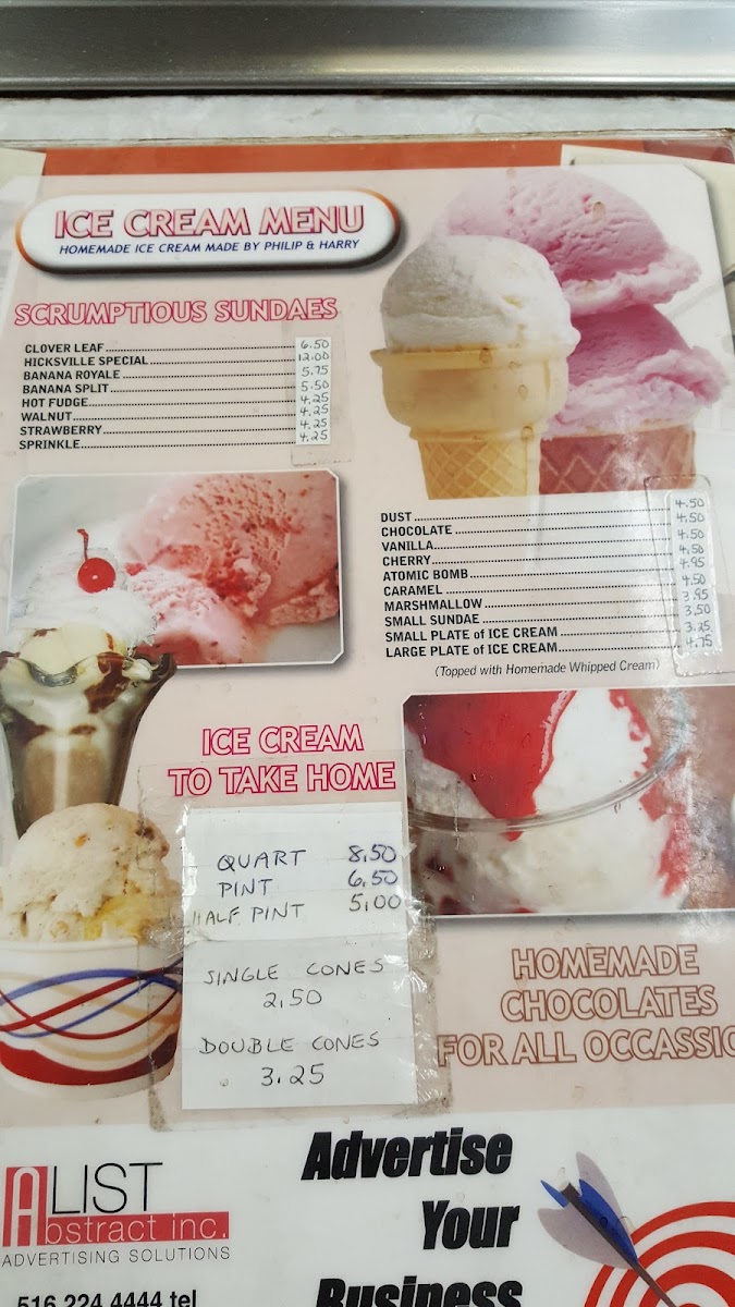 Hicksville Sweet Shop Photo Menu 3