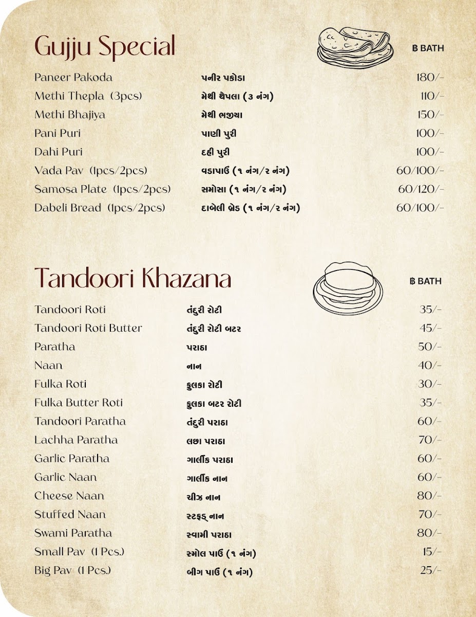 Patel Restaurant Photo Menu 2