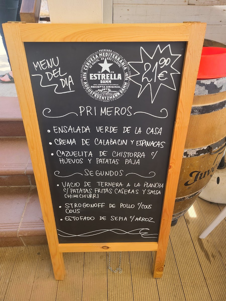 El Nàutic Photo Menu 1