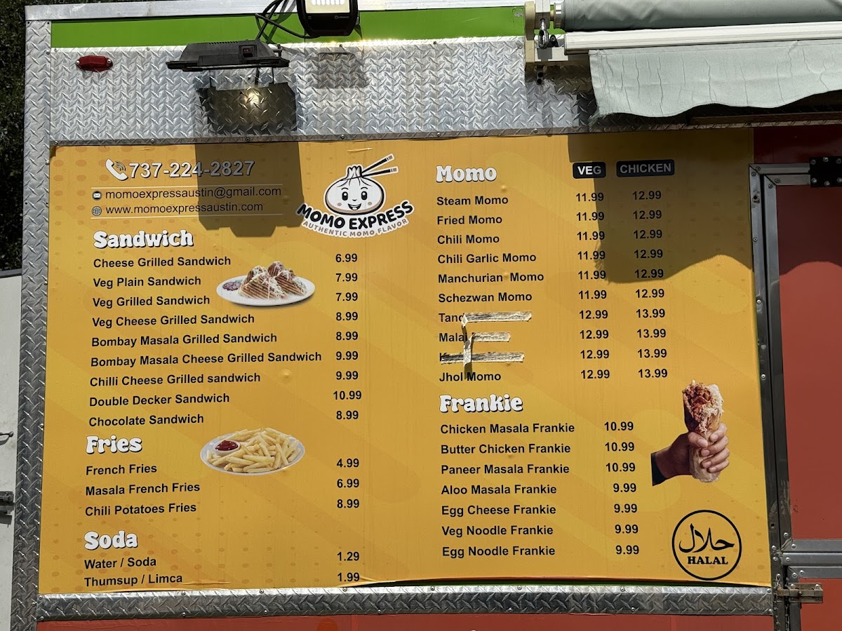 Momo Express Photo Menu 1