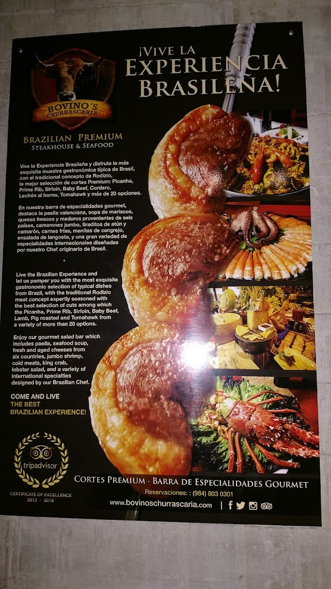 Bovinos Steakhouse | Playa del Carmen Photo Menu 3