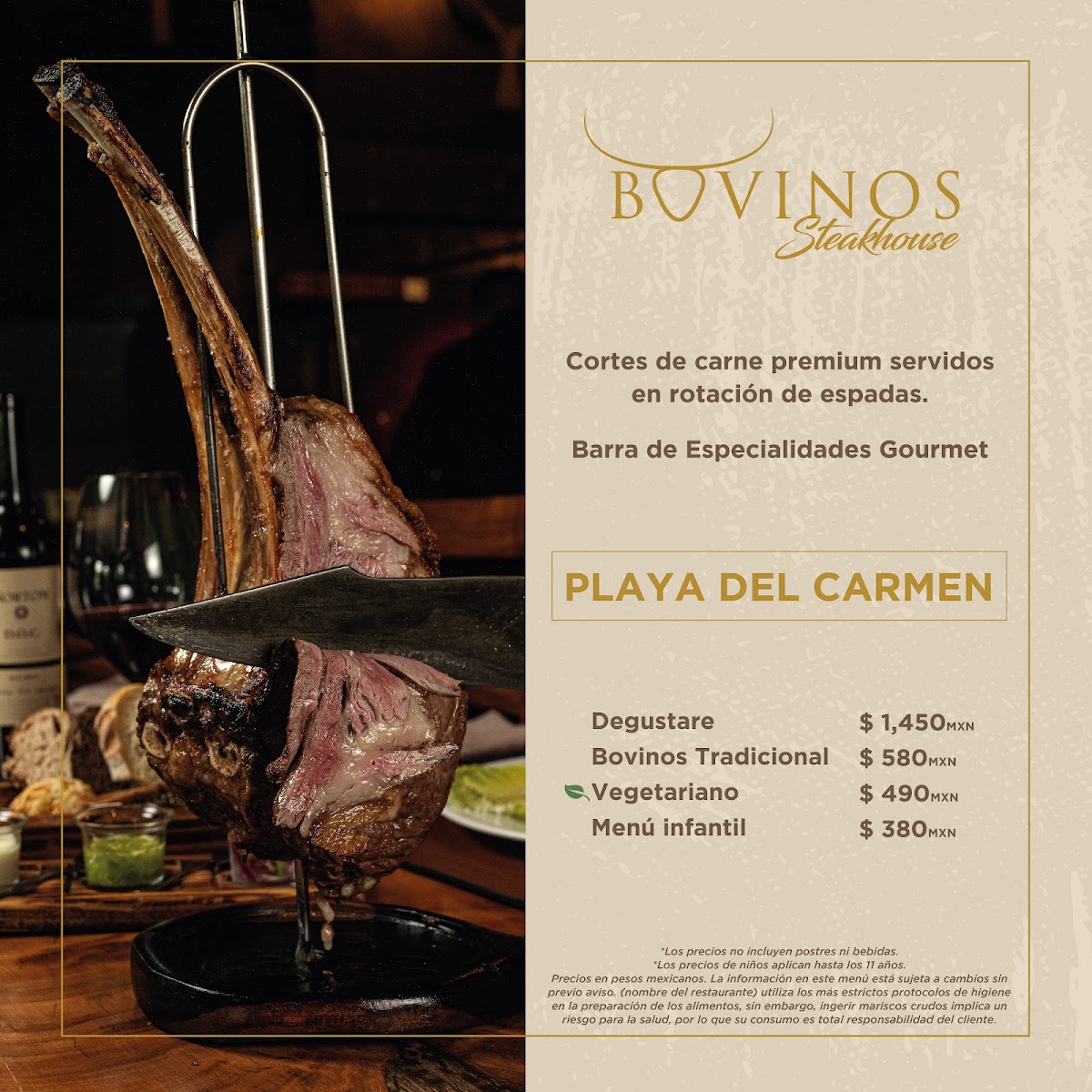 Bovinos Steakhouse | Playa del Carmen Photo Menu 5
