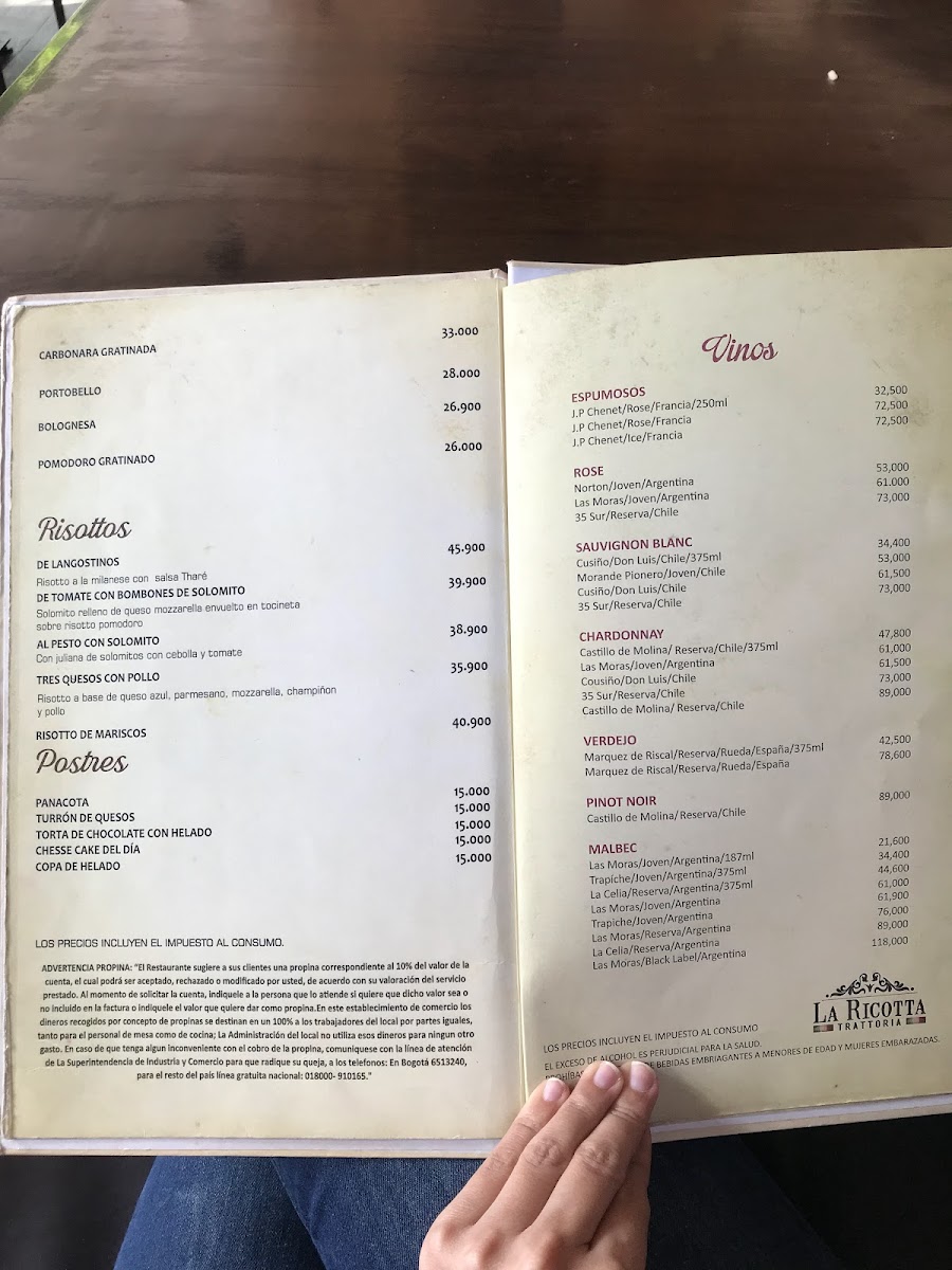 La Ricotta Trattoria Photo Menu 10