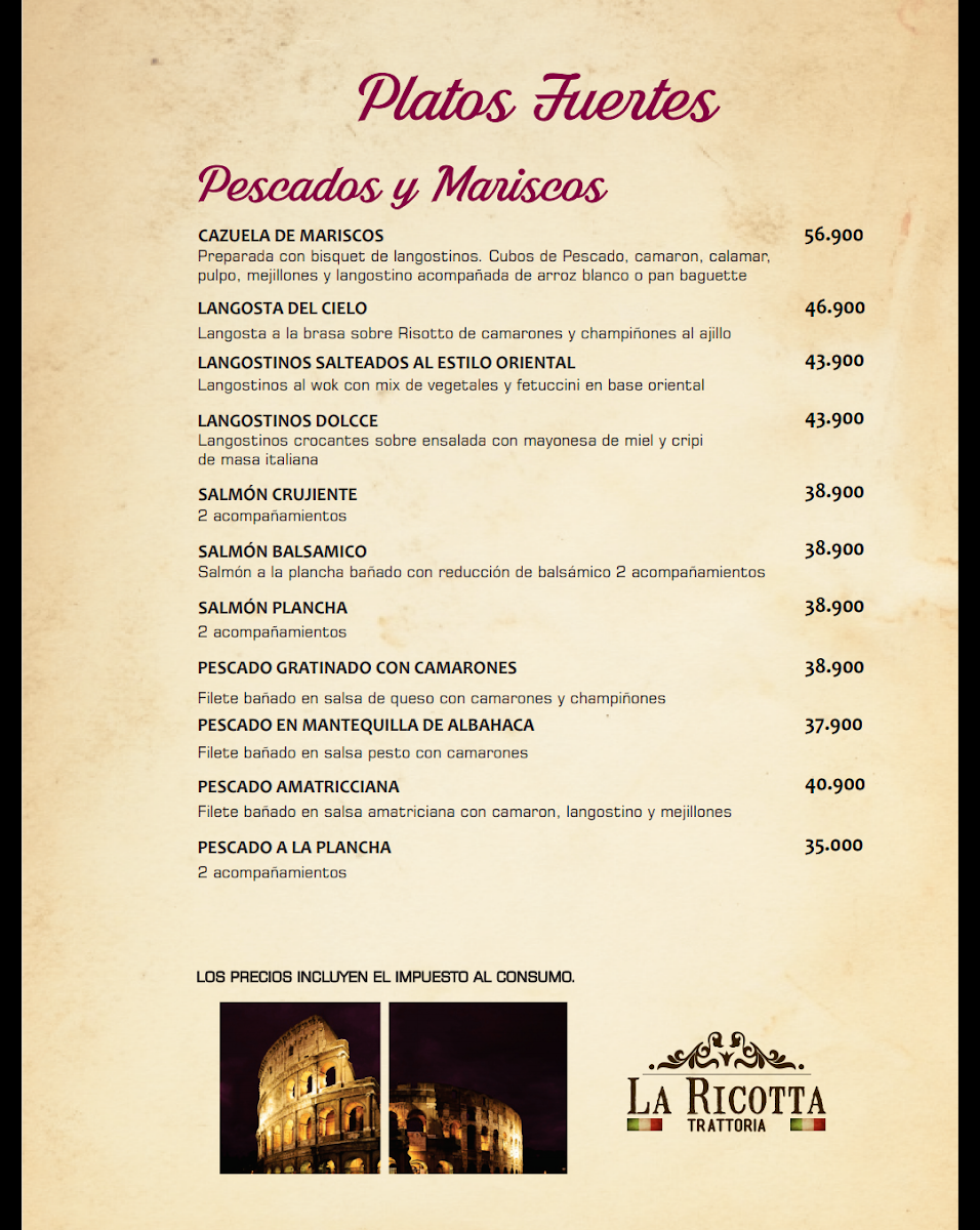 La Ricotta Trattoria Photo Menu 4