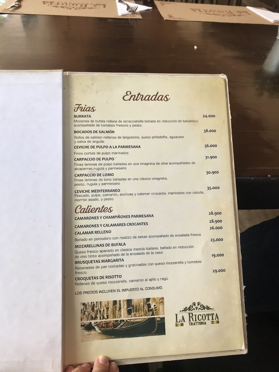 La Ricotta Trattoria Photo Menu 9