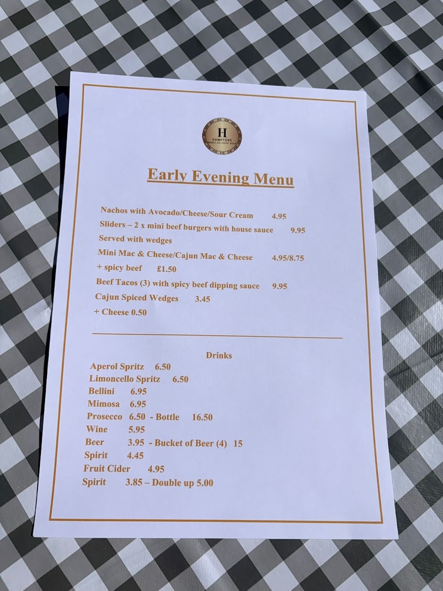 Hamptons brunch Photo Menu 1