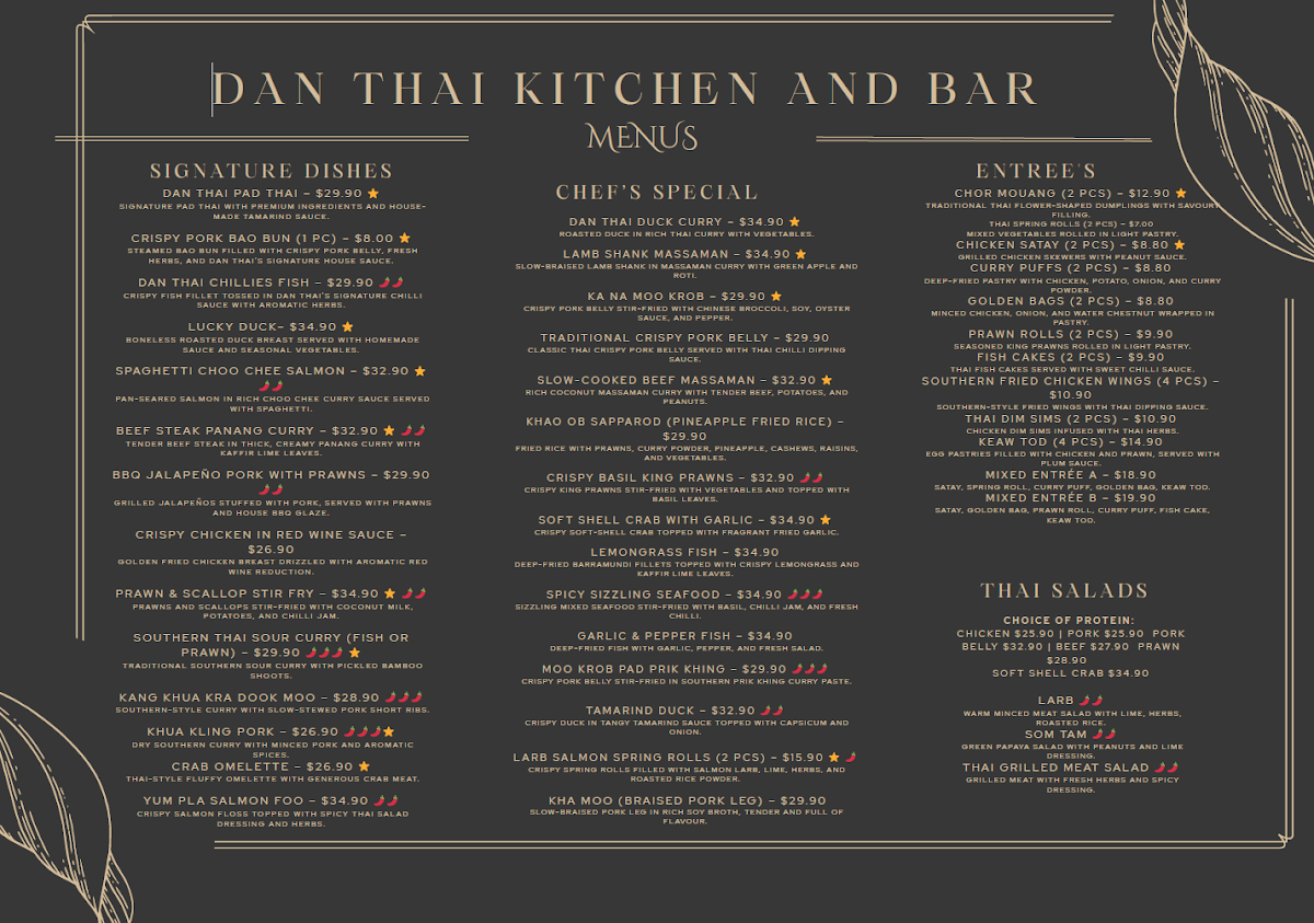 Danthai Kitchen and Bar (by Northern Thai) Photo Menu 2