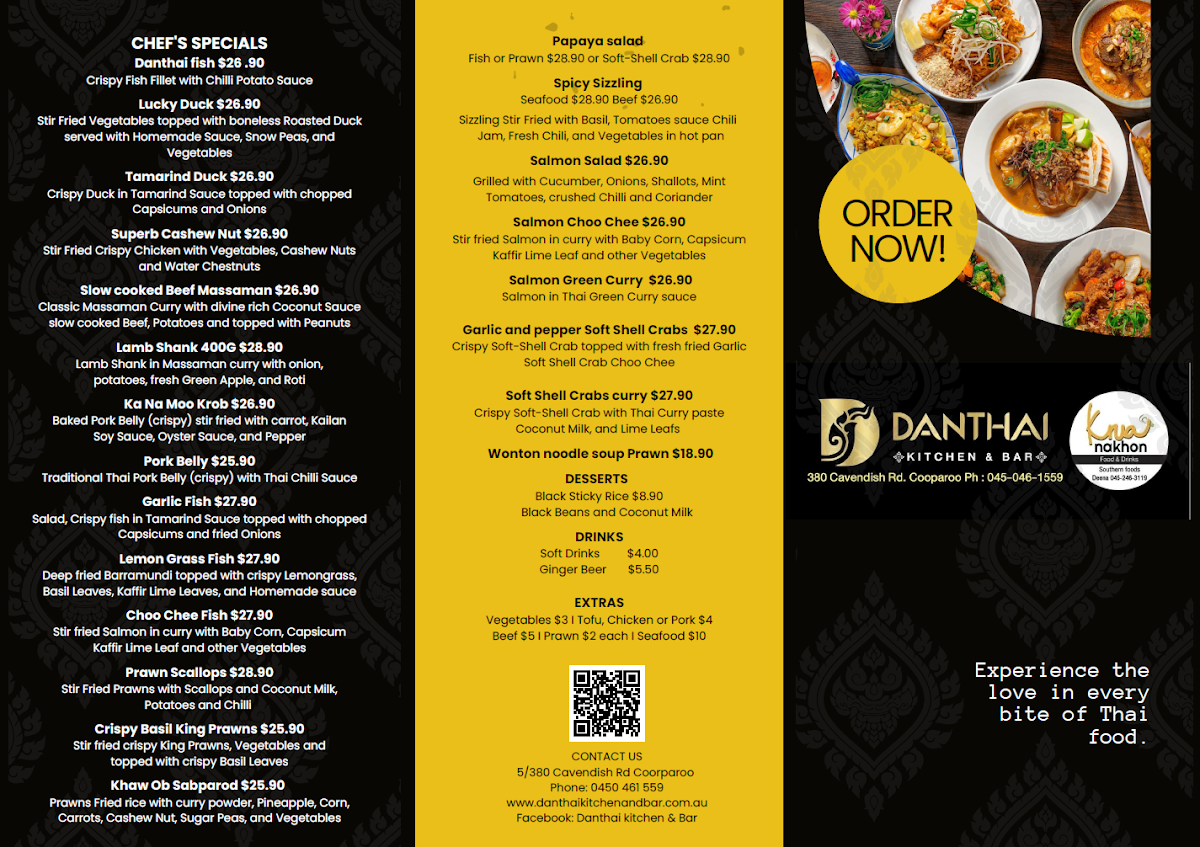 Danthai Kitchen and Bar (by Northern Thai) Photo Menu 4