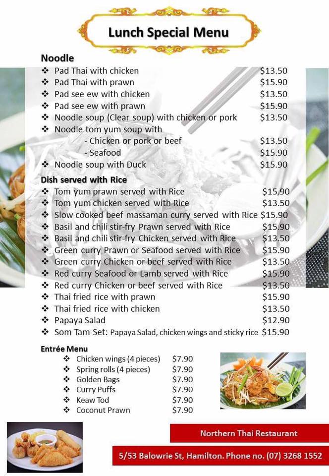 Danthai Kitchen and Bar (by Northern Thai) Photo Menu 6