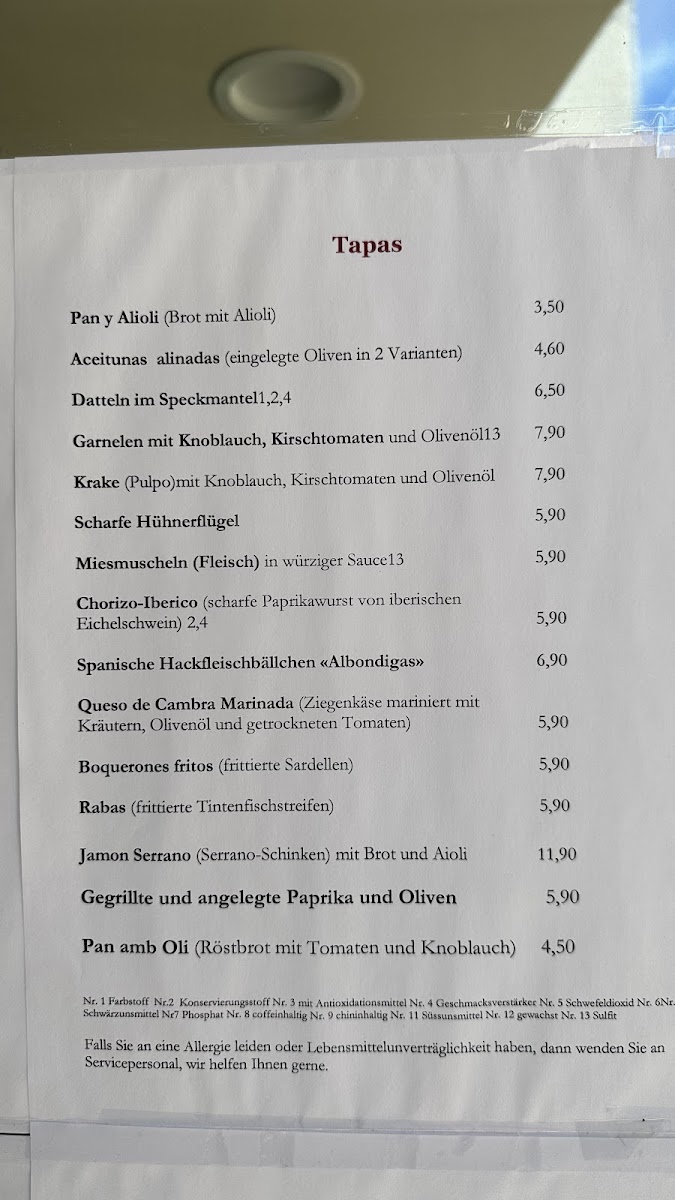 La Bodega - Tabas-Bar Photo Menu 5