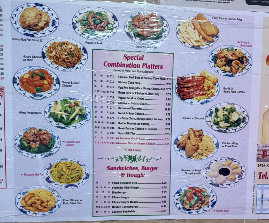 Choy Yung Inn Restaurant Photo Menu 1