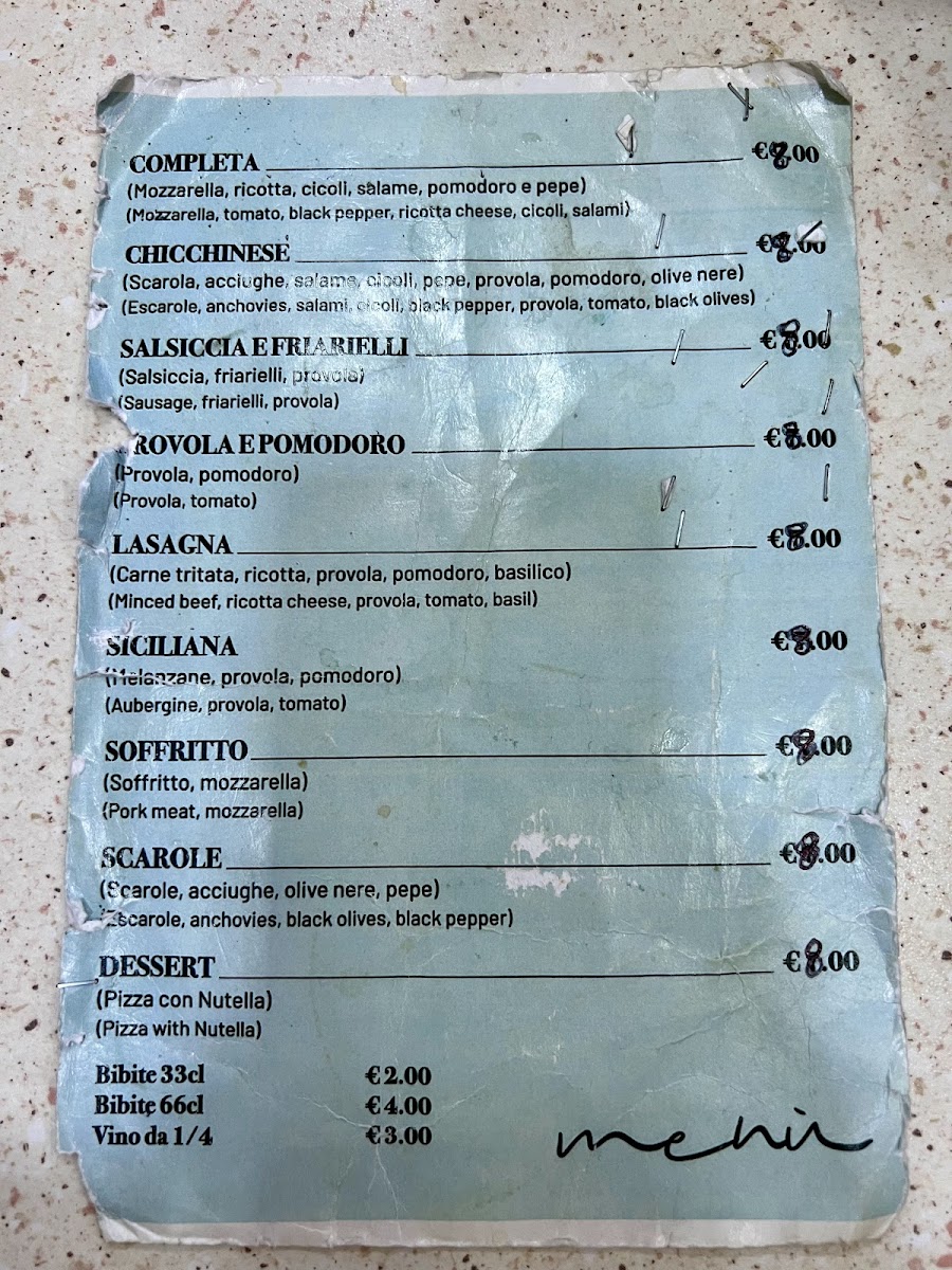 Pizzeria De' Figliole Photo Menu 7
