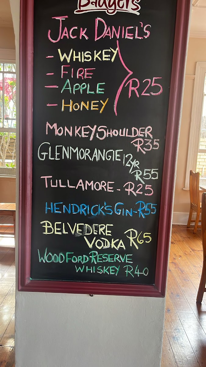 Badgers Restaurant Photo Menu 10
