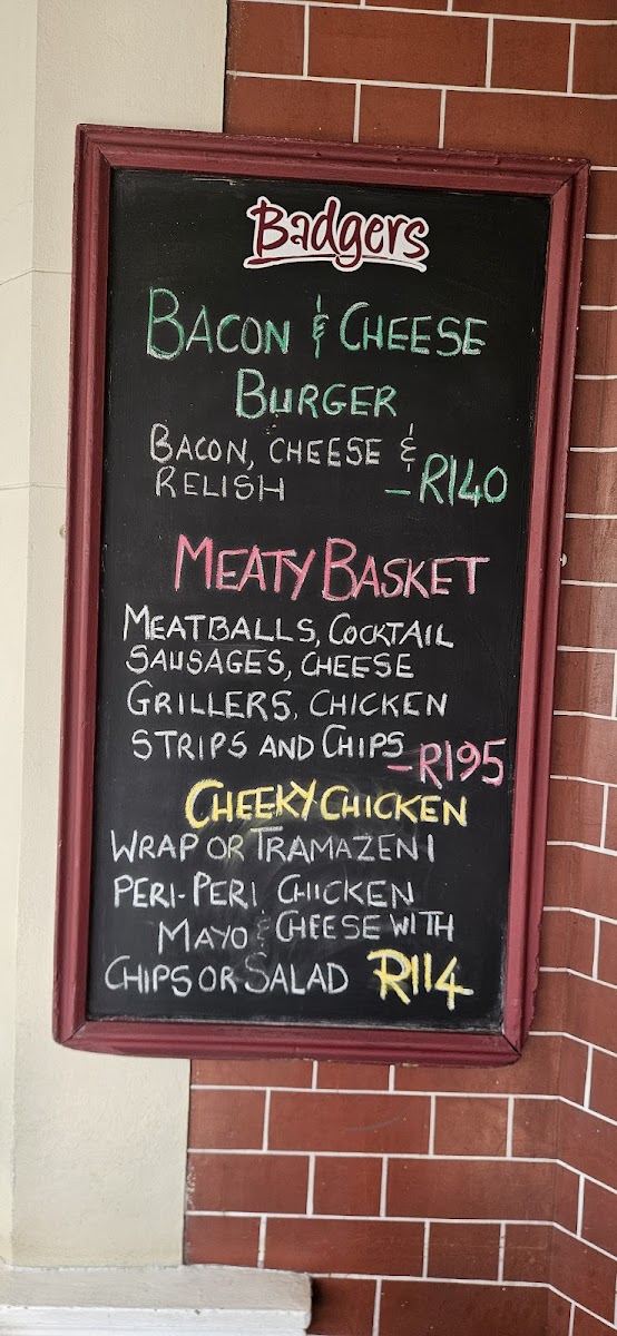 Badgers Restaurant Photo Menu 6