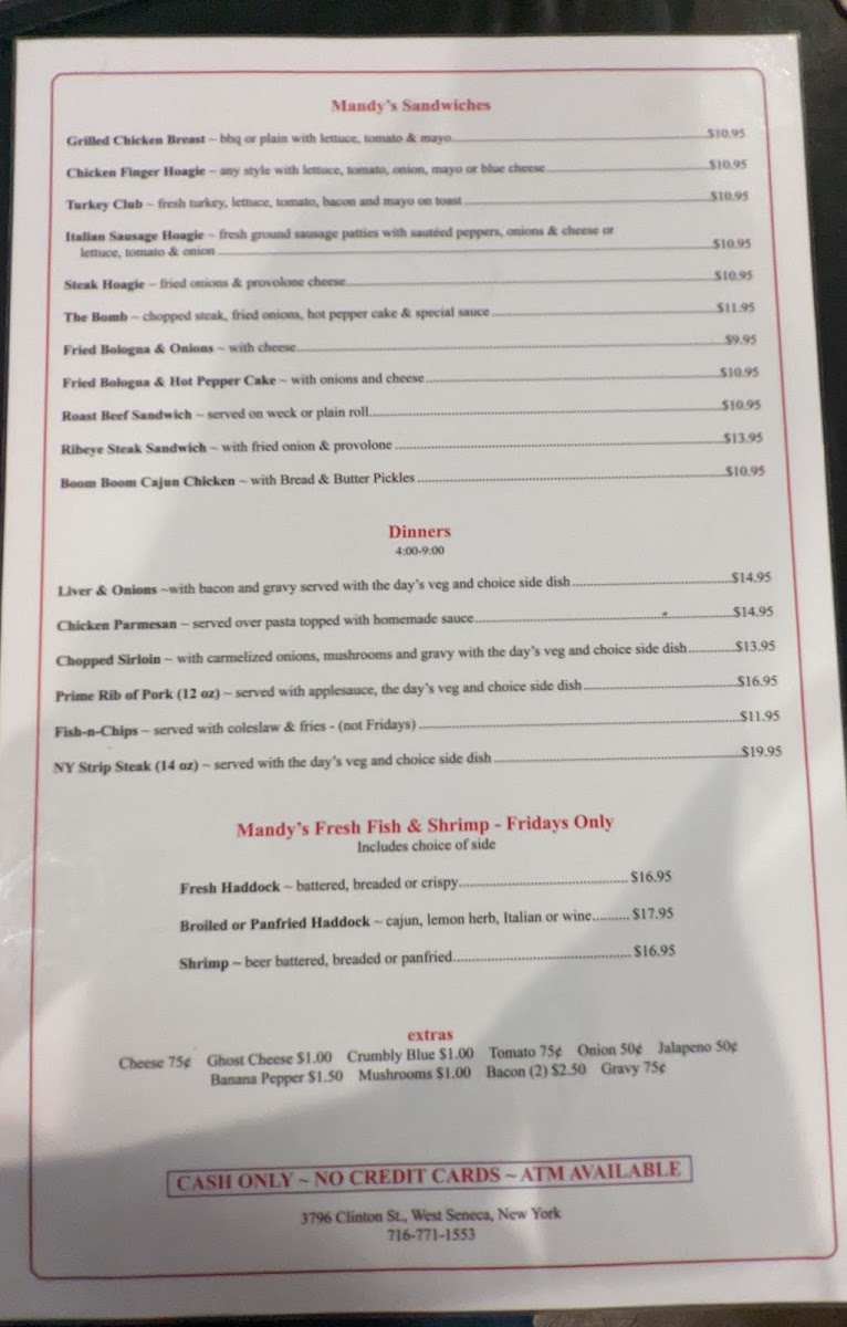 Mandy's Cafe Photo Menu 9