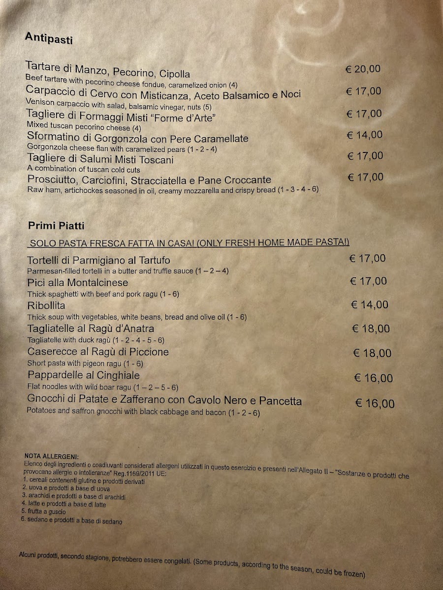 La Mangiatoia Photo Menu 1
