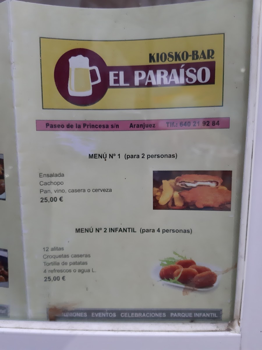 Kiosco El Paraíso Photo Menu 6