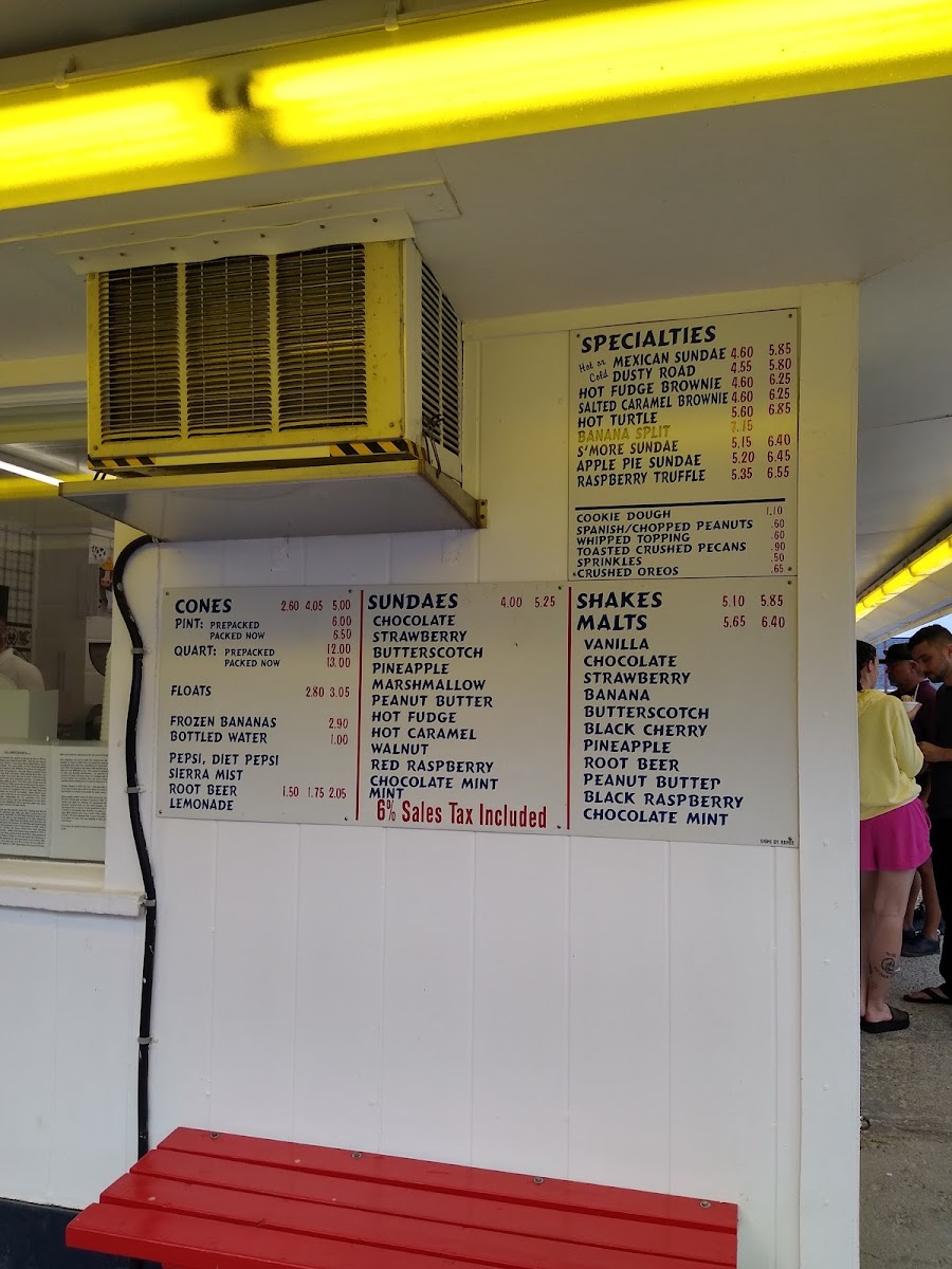 Hank's Frozen Custard Photo Menu 1