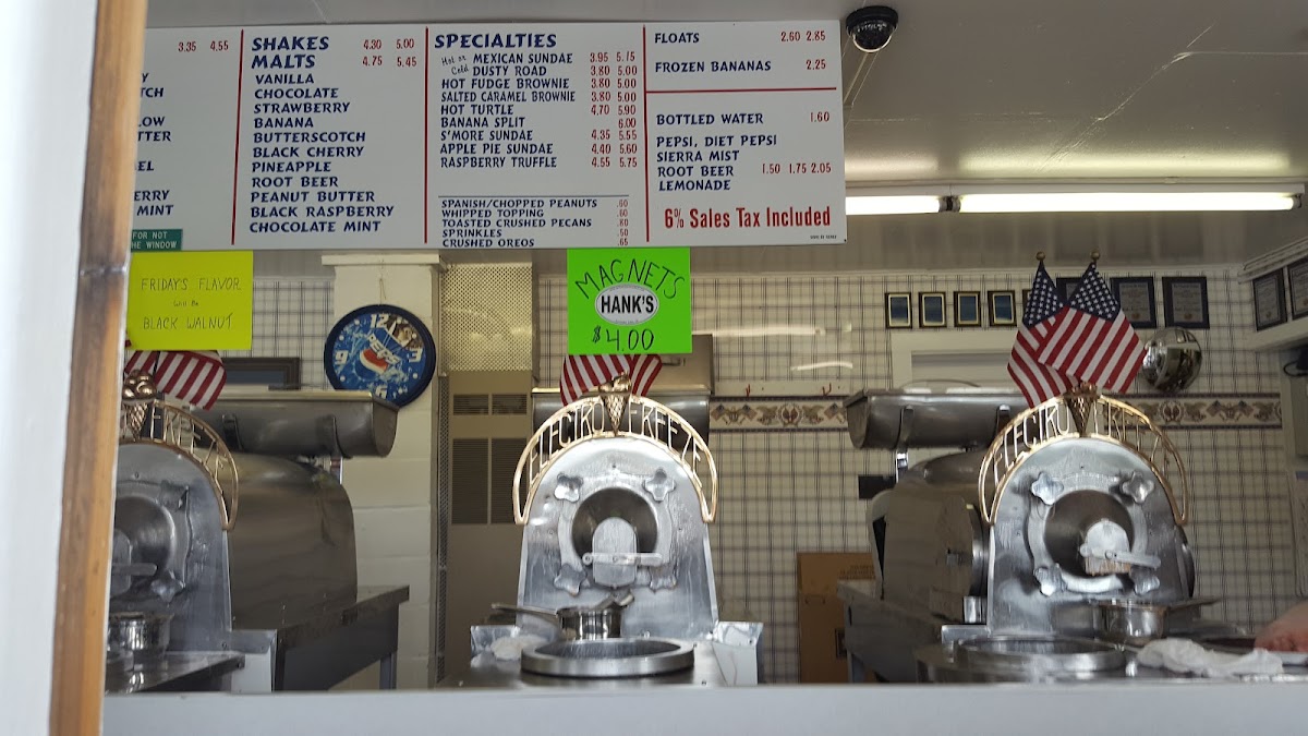 Hank's Frozen Custard Photo Menu 10