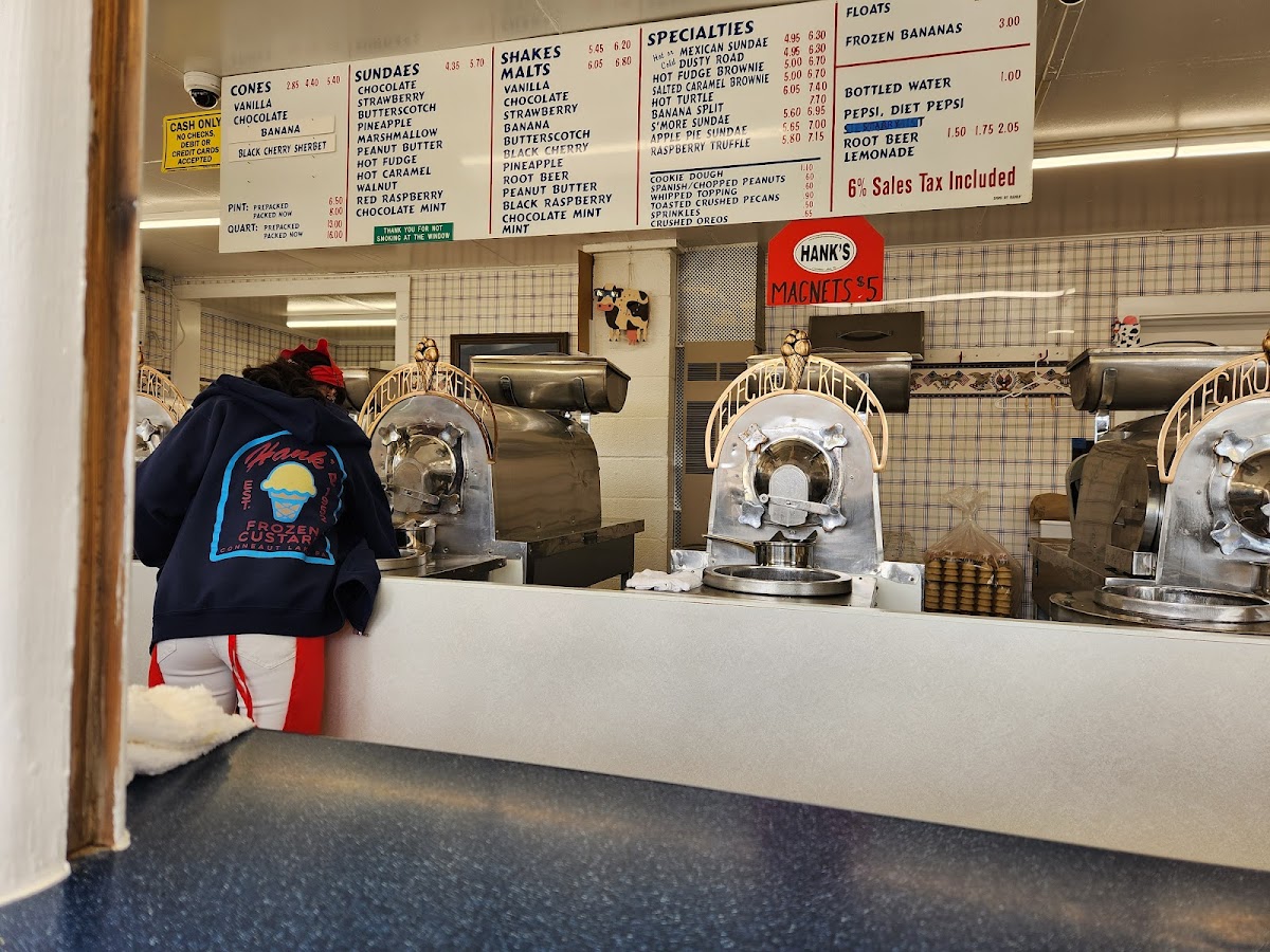 Hank's Frozen Custard Photo Menu 6