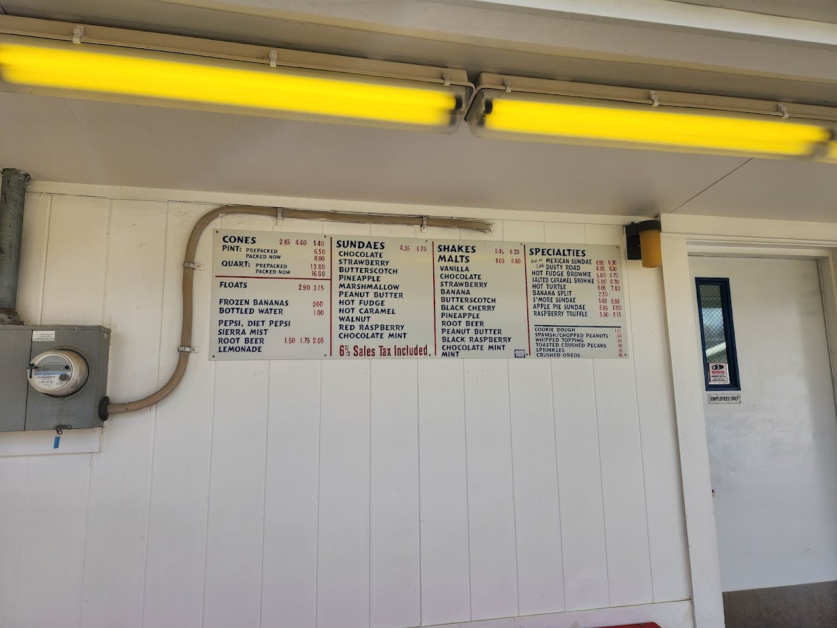 Hank's Frozen Custard Photo Menu 7