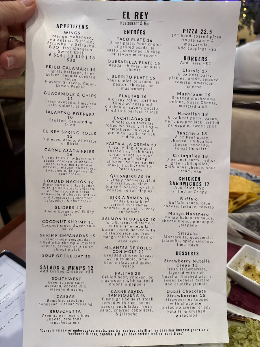 El Rey Restaurant & Bar Photo Menu 2