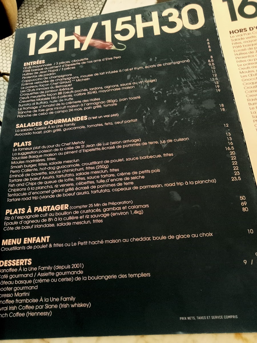 Chez BB: Bistroquet Biarritz Photo Menu 10