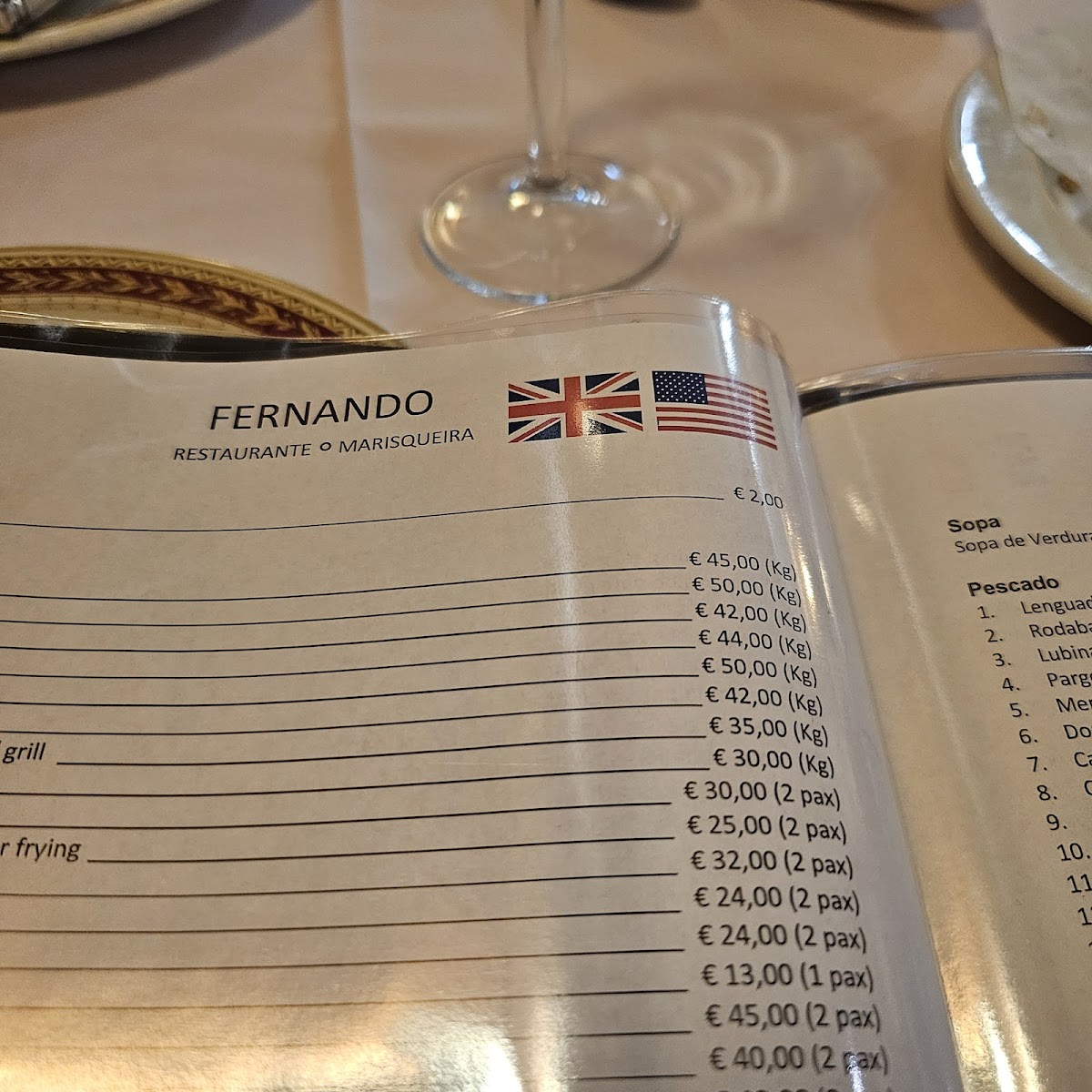 Restaurante Fernando Photo Menu 2