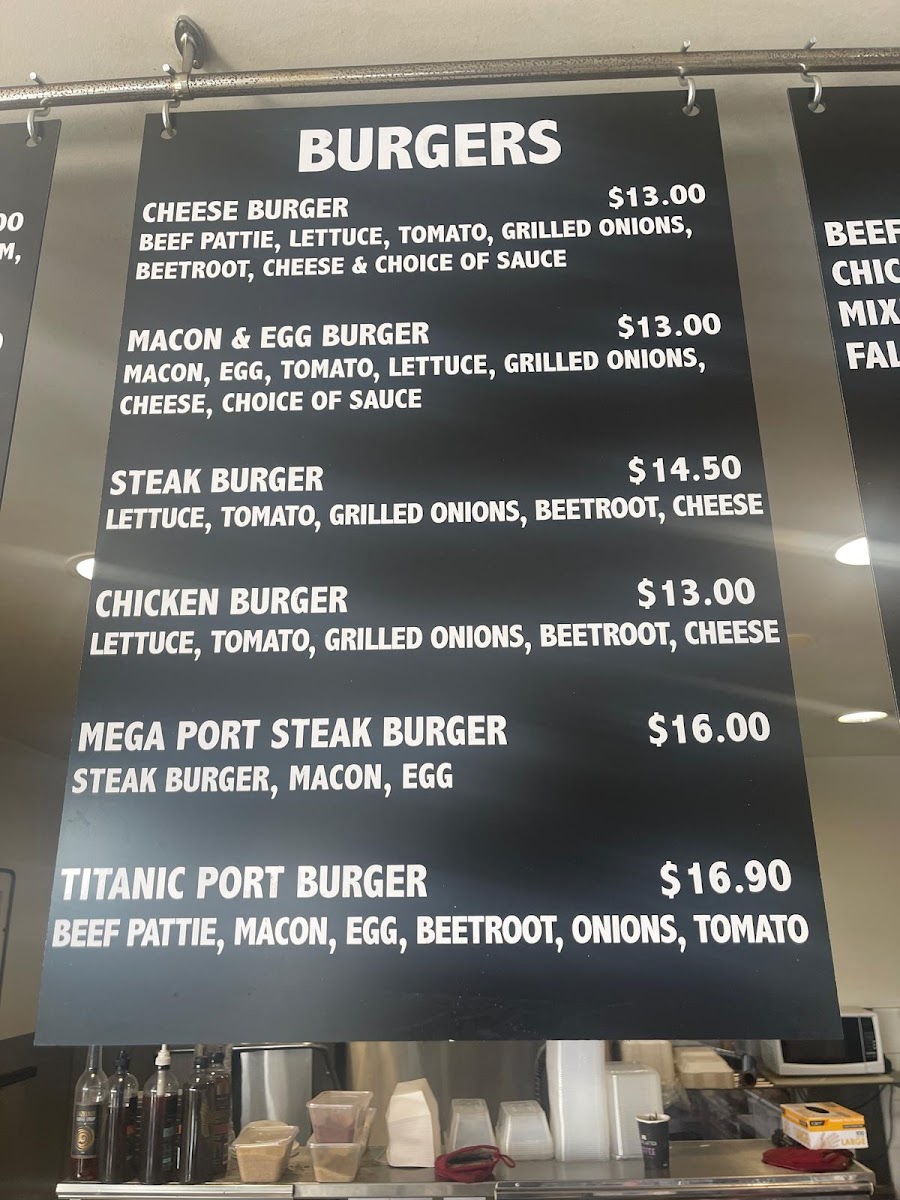 Port Cafe and Kebabs Photo Menu 1