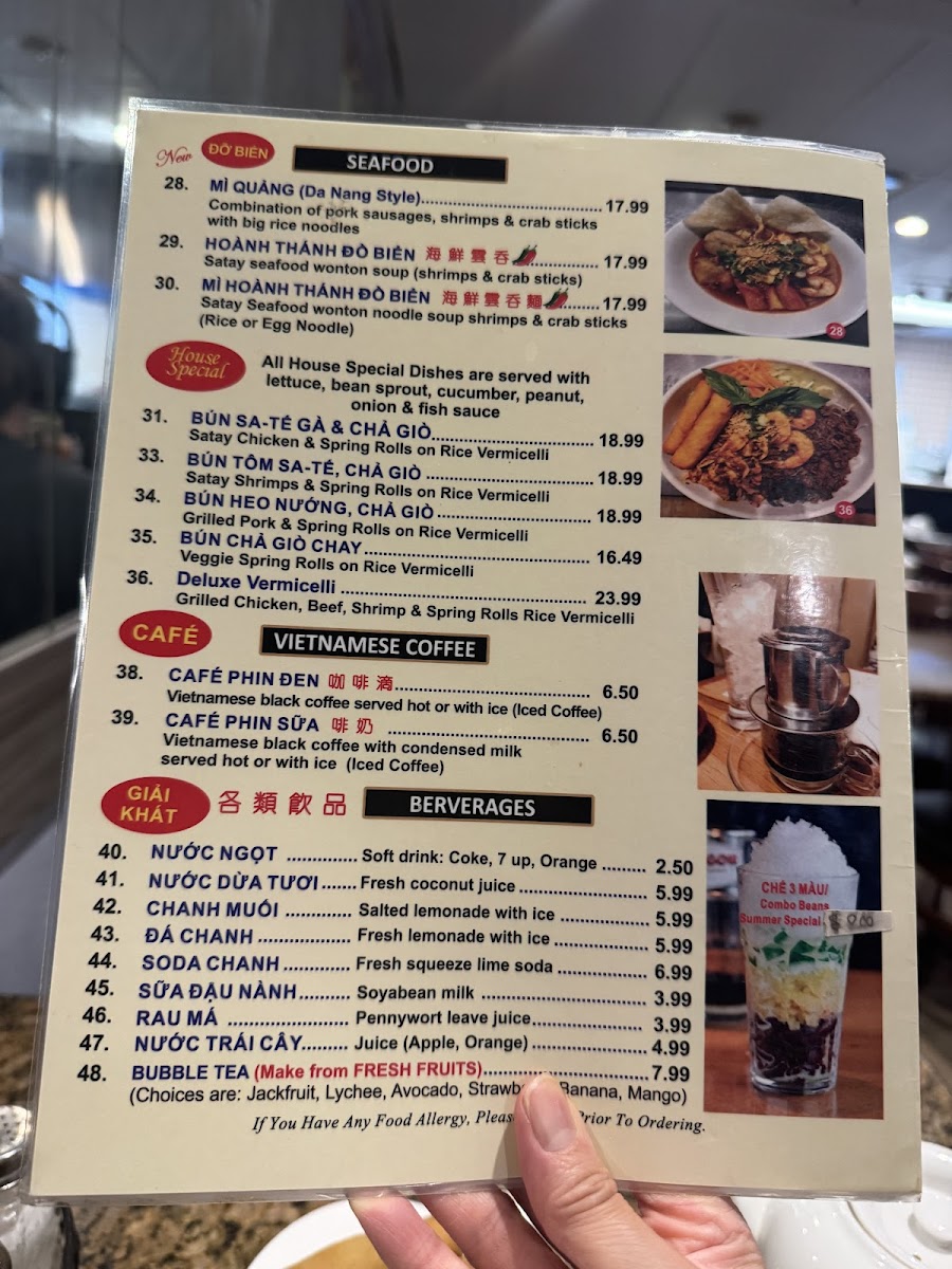 Pho Hoai Photo Menu 2