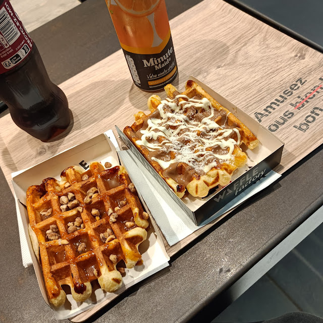Waffle Crème de Marron Et Chocolat Noir Belge