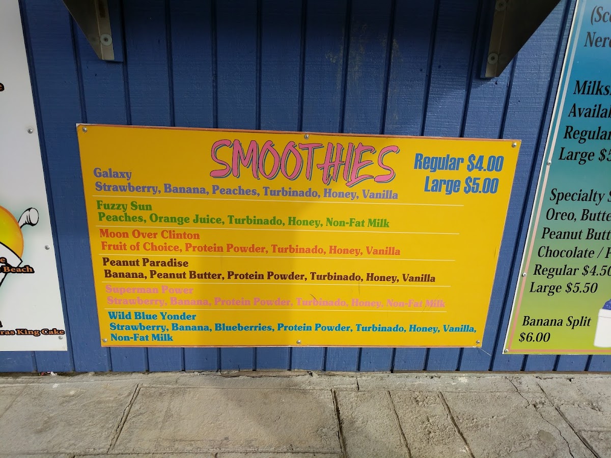Sweet P's Snowball Shack Photo Menu 4