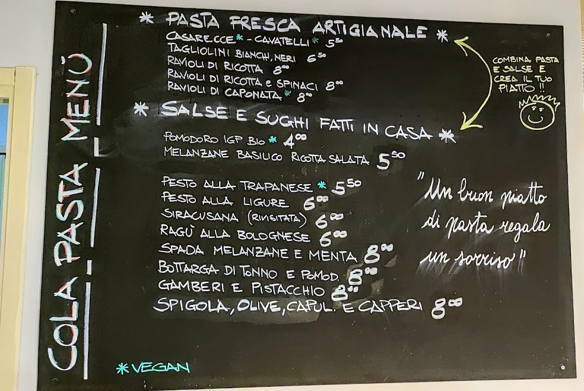 ColaPasta Photo Menu 2