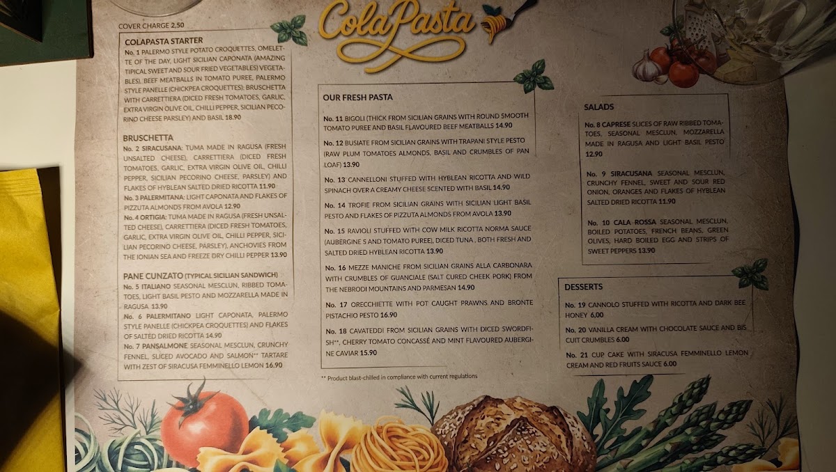 ColaPasta Photo Menu 8