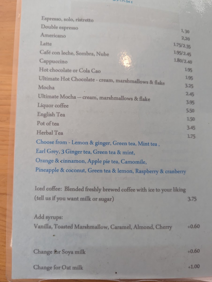 The Jammy Olive Cafe Photo Menu 4