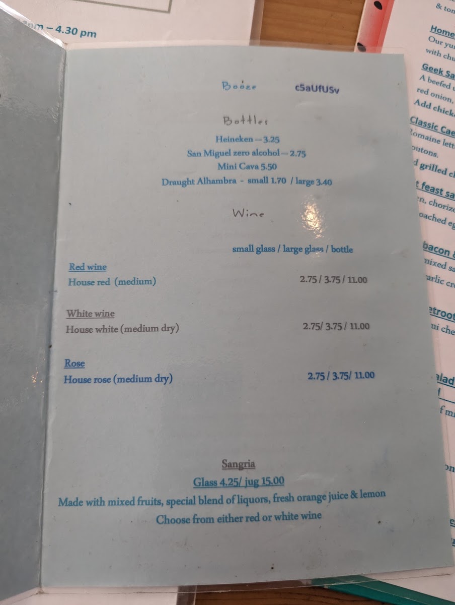 The Jammy Olive Cafe Photo Menu 9
