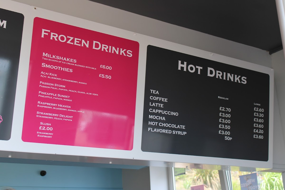 Tilly’s Ice Cream Photo Menu 2