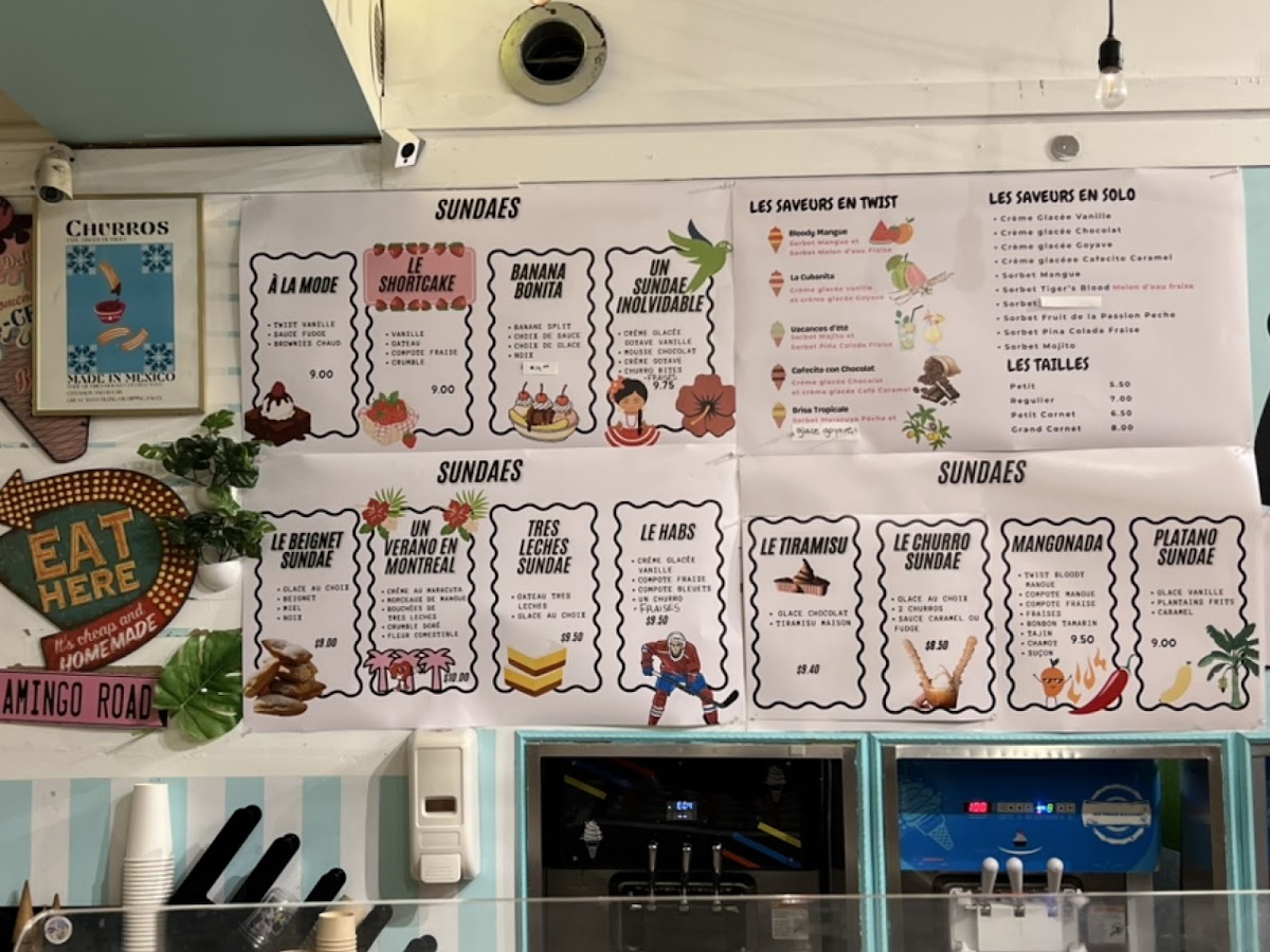 Le Blueboy: Artisan Glacier Photo Menu 1