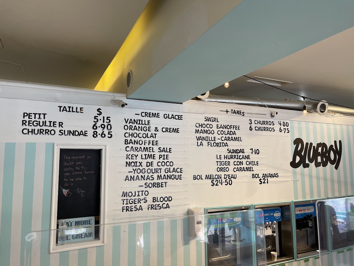 Le Blueboy: Artisan Glacier Photo Menu 10