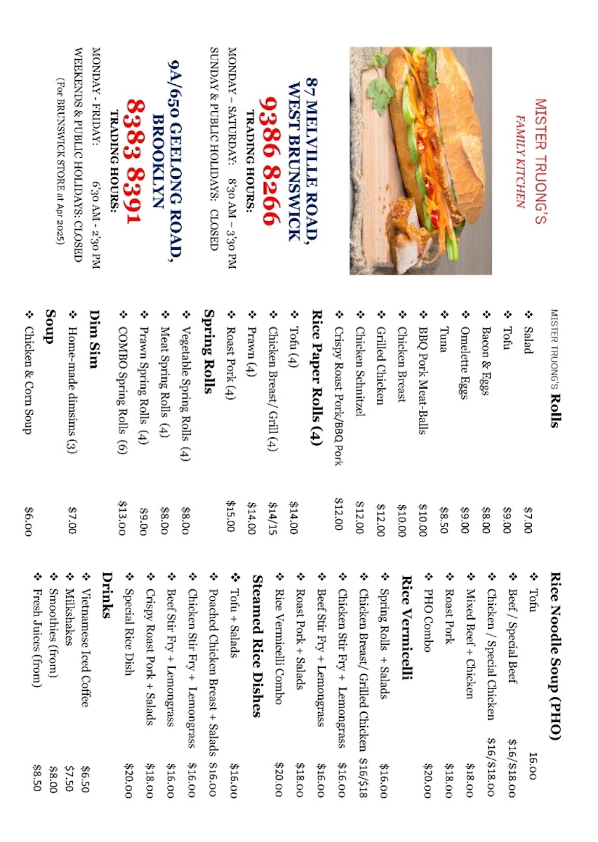 Mister Truong's Photo Menu 1