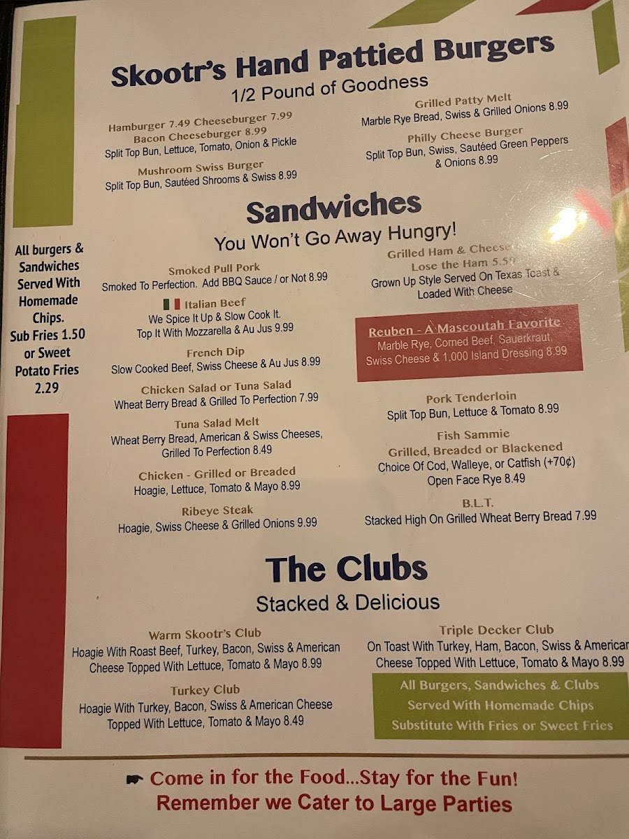 Skootr's Restaurant & Bar Photo Menu 7